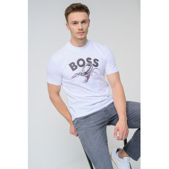 Tricou slim fit cu imprimeu