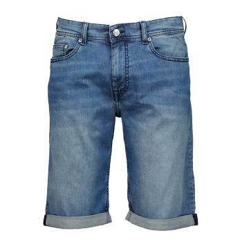 Bermude de denim cu terminatie pliabila