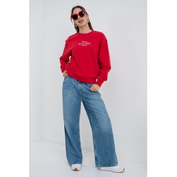 Bluza lejere de trening cu logo brodat