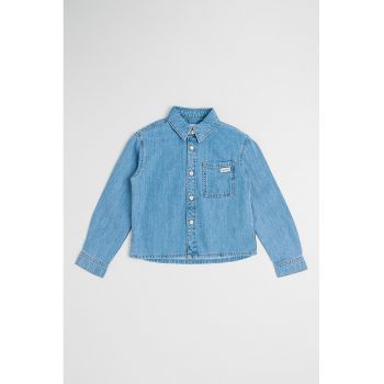 Camasa din denim cu maneci lungi