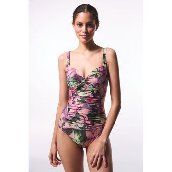 Costum de baie intreg cu design floral