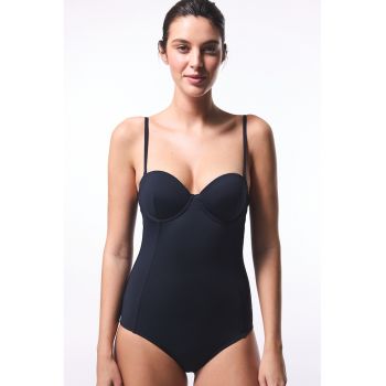 Costum de baie intreg cu model uni