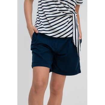 Pantaloni chino scurti din amestec de lyocell