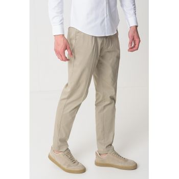 Pantaloni conici din amestec de bumbac