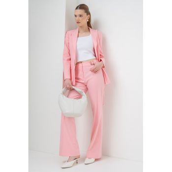 Pantaloni eleganti cu talie inalta