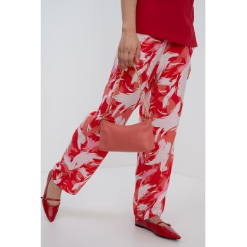 Pantaloni relaxed fit cu imprimeu grafic