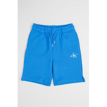 Pantaloni scurti de bumbac cu imprimeu logo discret