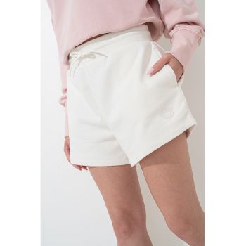 Pantaloni scurti de bumbac cu talie inalta Norlina