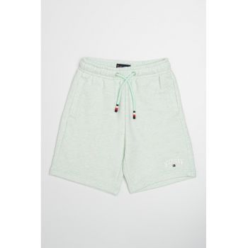Pantaloni scurti din amestec de bumbac cu talie ajustabila