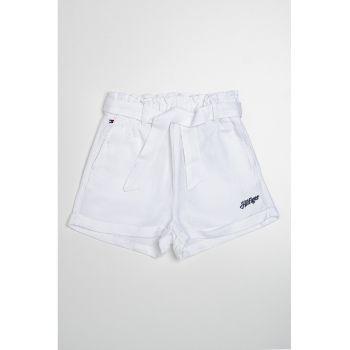 Pantaloni scurti uni cu cordon