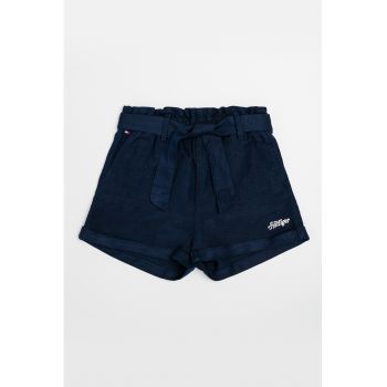 Pantaloni scurti uni cu cordon