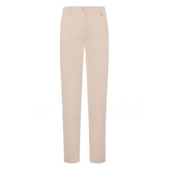 Pantaloni uni cu croiala conica