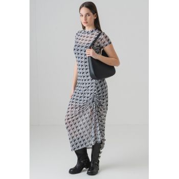 Rochie midi cu imprimeu