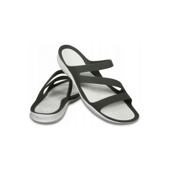 Sandale dama -  Material sintetic - Model Swiftwater - Alb/Negru