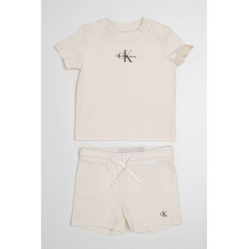 Set de pantaloni scurti si tricou din amestec de bumbac - 2 Piese