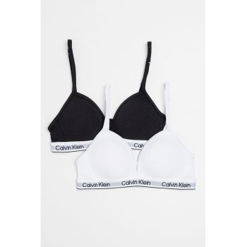 Set de sutiene triunchiulare cu logo - 2 Perechi