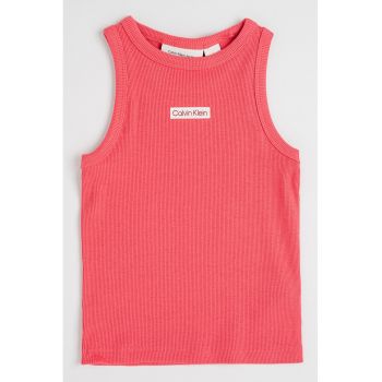 Top striat cu logo