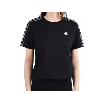 Tricou dama -  Bumbac - Negru/Alb -