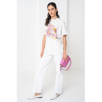Tricou din bumbac cu mesaj