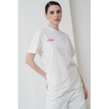 Tricou lejer cu imprimeu logo