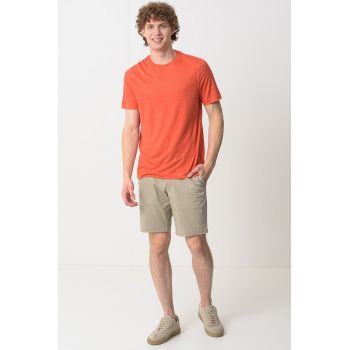 Tricou uni din amestec de in