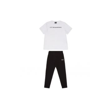 Compleu  pentru Fete - girl crossover tee leggings kit - 7G000071-AF12503-M0003 - Alb