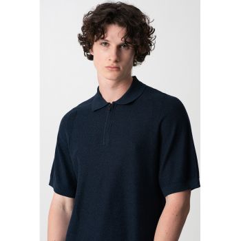 Pulover cu guler polo