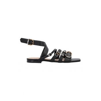 Sandale de piele cu barete multiple