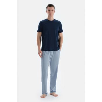 Set de pantaloni de pijama cu talie ajustabila - 2 perechi