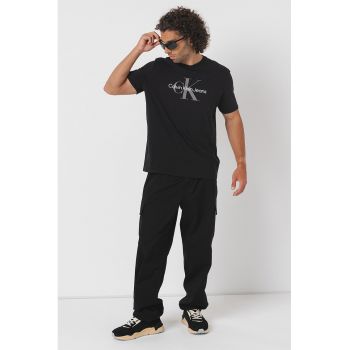 Tricou de bumbac cu imprimeu logo
