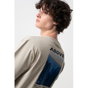 Tricou din bumbac cu imprimeu grafic pe partea din spate