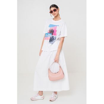 Tricou lejer cu imprimeu grafic