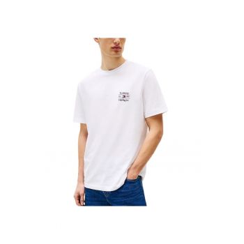Tricou  pentru Barbati - hilfiger stack tee - MW0MW38622-YBR - Alb