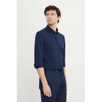 Camasa din amestec de bumbac cu guler oxford