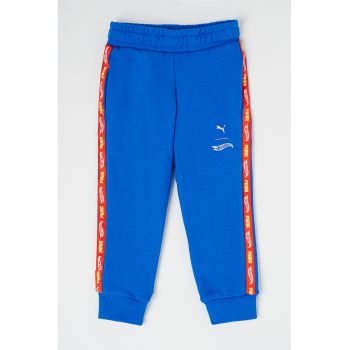 Pantaloni de trening din amestec de bumbac cu logo