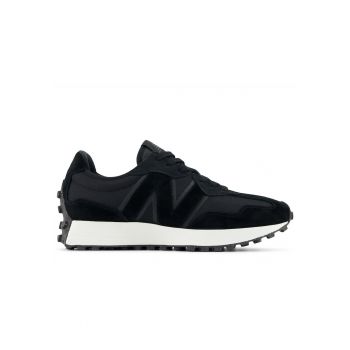 Pantofi sport barbati -  327 - negru - piele naturala si textil