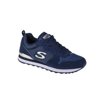 Pantofi sport cu insertii din piele intoarsa - WIDE FIT