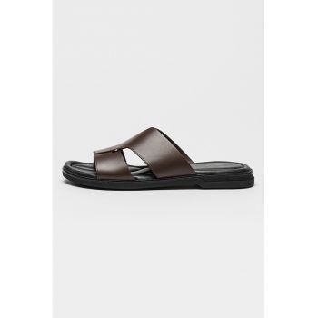Papuci din piele Premium