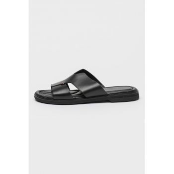 Papuci din piele Premium