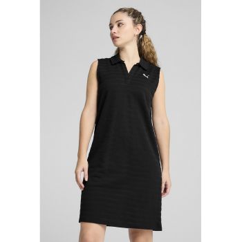 Rochie din amestec de bumbac cu guler polo