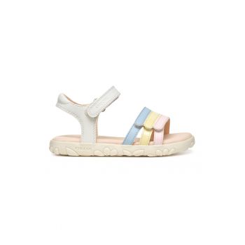 Sandale de piele ecologica cu velcro