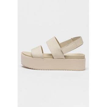 Sandale flatform cu inchidere cu velcro