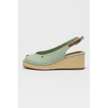 Sandale slingback cu talpa wedge