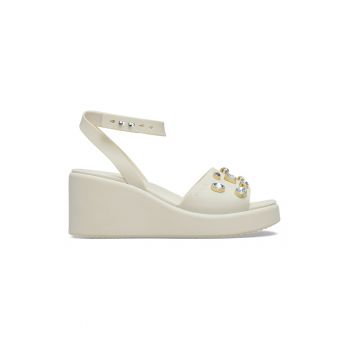 Sandale wedge cu strasuri
