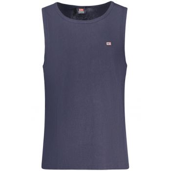 Tricou fara maneci barbati - cu mini logo brodat - Regular fit