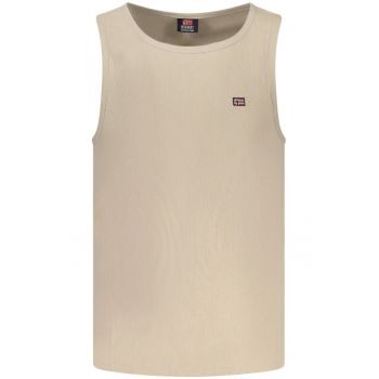 Tricou fara maneci barbati - cu mini logo brodat - Regular fit
