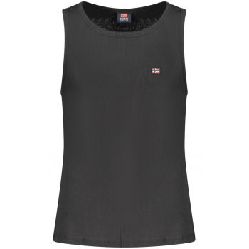 Tricou fara maneci barbati - cu mini logo brodat - Regular fit