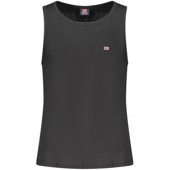 Tricou fara maneci barbati - cu mini logo brodat - Regular fit