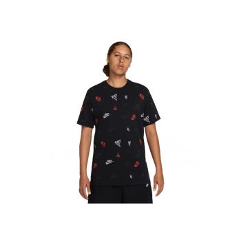 Tricou  pentru Barbati - m nsw tee 12mo aop sp25 - HJ0561-010 - XS INTL - Negru