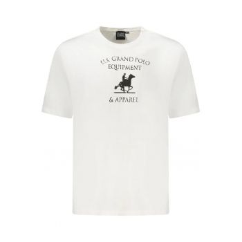 U.S. Grand POLO Tricou barbati cu imprimeu din bumbac - regular fit - rosu -